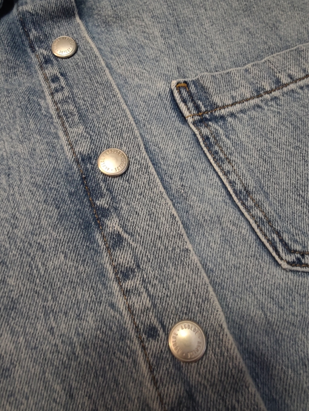 AGOLDE Rona Box Cropped Denim Shirt, size XS - Picture 8 of 16